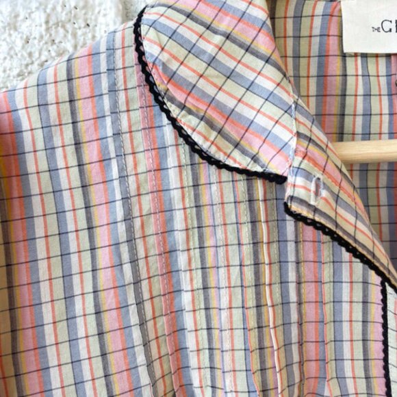 NWOT THE GREAT. river banks top in pastel plaid - Picture 4 of 6